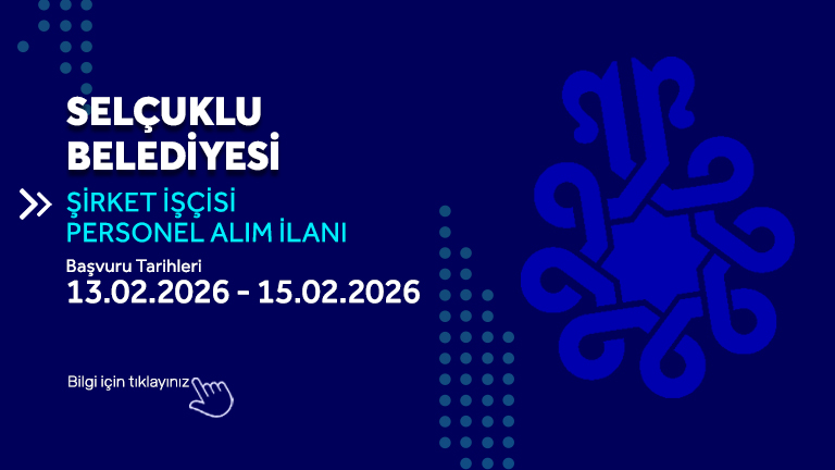 Selçuklu Belediyesi Şirket İşçisi Personel Alım İlanı