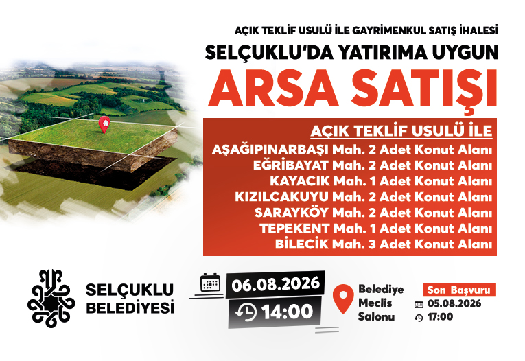 ARSA SATIŞ İHALESİ