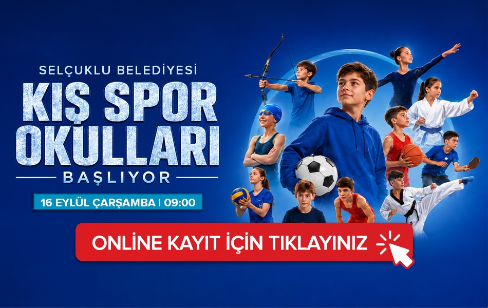 SELÇUKLU BELEDİYESİ KIŞ SPOR OKULLARI BAŞVURU EKRANI