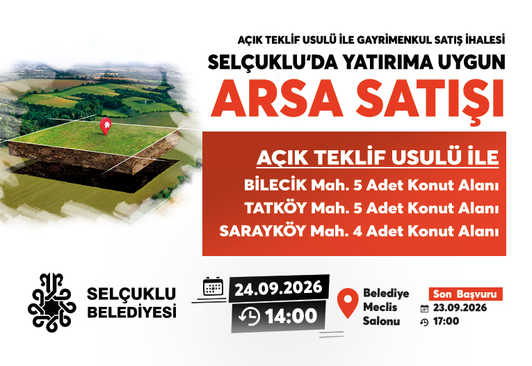 ARSA SATIŞ İHALESİ