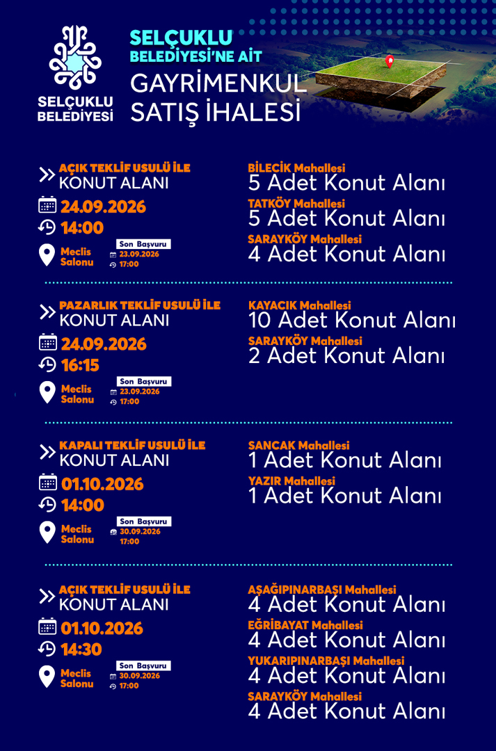 GAYRİMENKUL SATIŞ İHALESİ